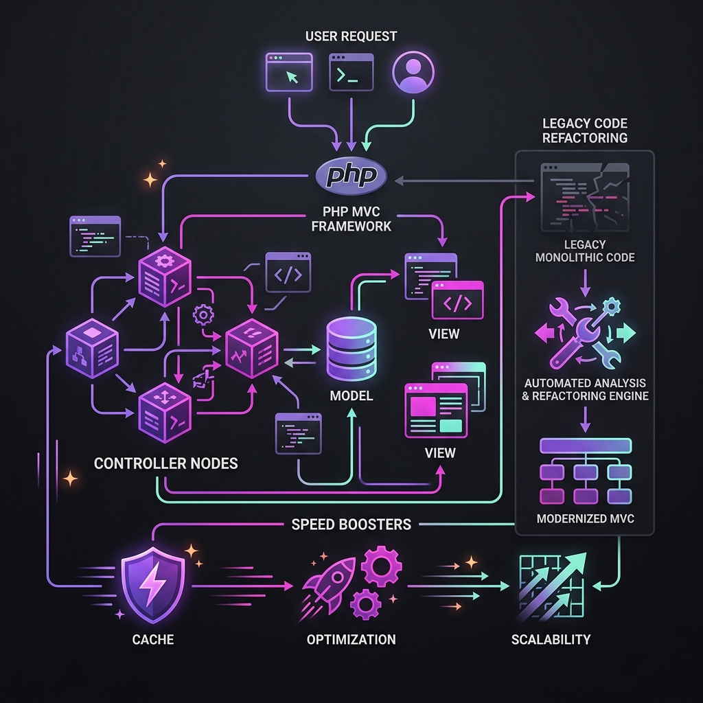 CodeIgniter MVC Legacy Development Illustration