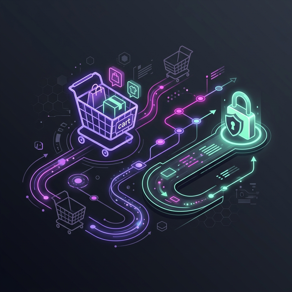 Scalable E-commerce Portal Engineering Illustration